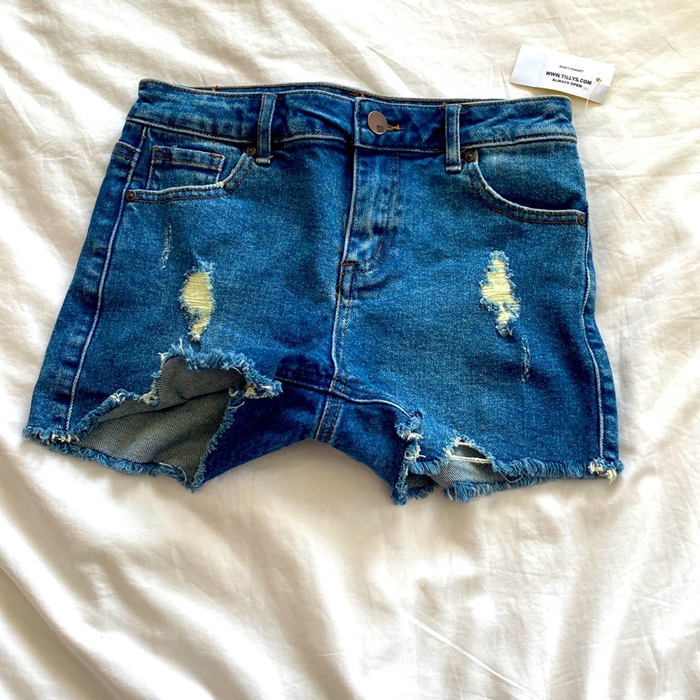 Tillys jeans shorts, blue